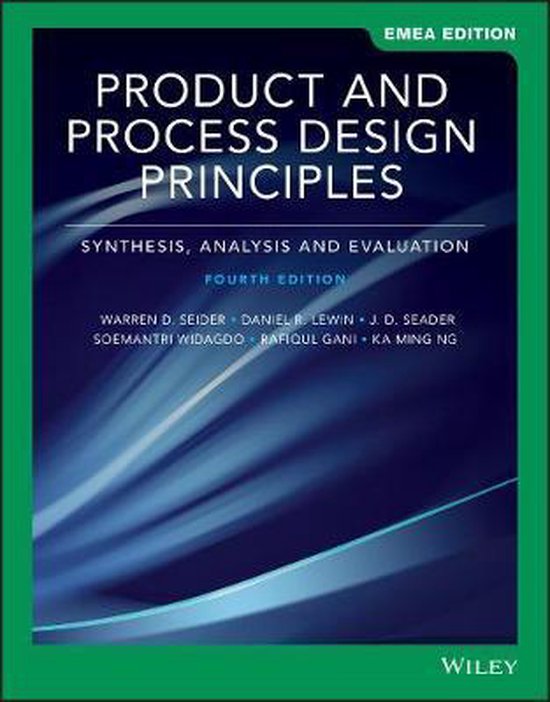Product and Process Design Principles - cover