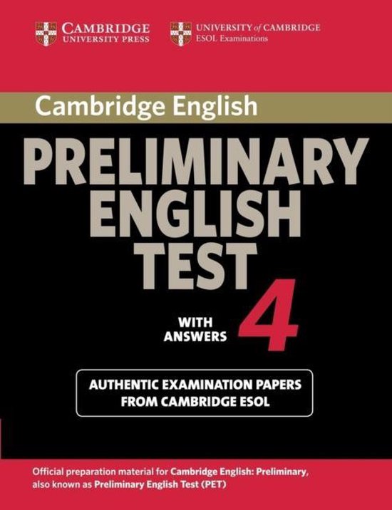 Cambridge Preliminary English Test 4 Stu - cover