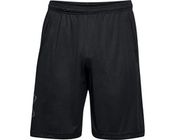 foto van Under Armour UA TECH GRAPHIC SHORT-BLK Heren Sportbroek - Zwart - Graphite maat M