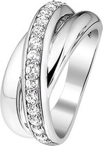 The Jewelry Collection Ring Zirkonia - Zilver