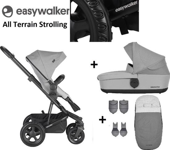 Easywalker Harvey² All Terrain Kinderwagen + Reiswieg + Voetenzak +  Autostoel-adapter... | bol.com