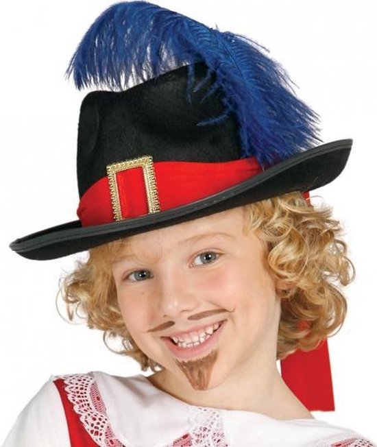 Paine Gillic Gezichtsveld tijger Musketiers hoed met veer kinderen | bol.com