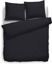 HNL Refined Uni Stripe Dekbedovertrek - 200x200 + 2/80x80 cm - Night Black