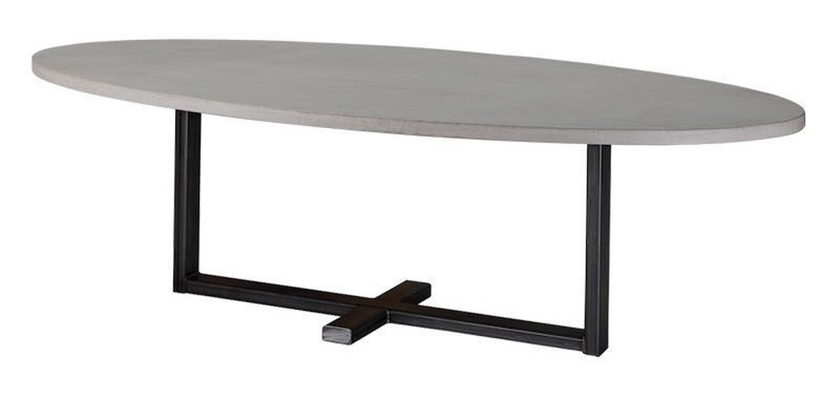 Table du Sud Beton ovale tafel Felix 220x110