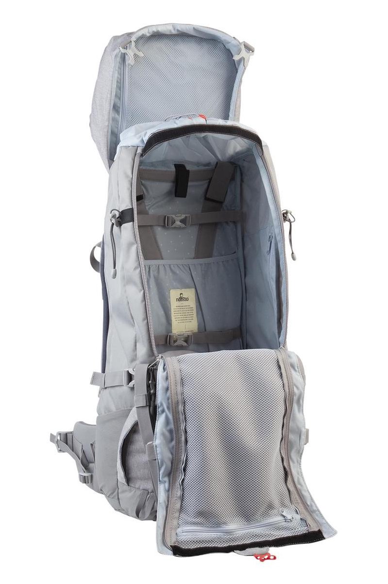 Muildier Onverenigbaar Manier Nomad Sahara 65 Travel Backpack Rugzak - Dames - 65L - Mist Grey | bol.com