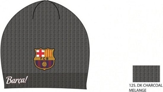 FC Barcelona muts / kleur : Charcoal melange ( grijs tint ) 59cm