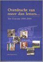 Overdracht Van Meer Dan Letters ...