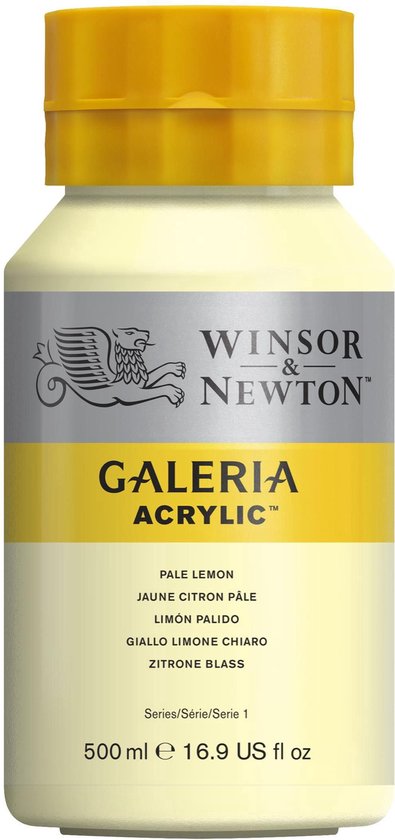 Winsor & Newton Galeria Acryl 500ml Pale Lemon