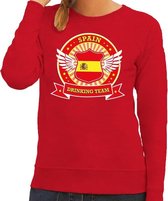 Rood Spain drinking team sweater dames M