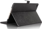 Hoes geschikt voor iPad Mini (2019) - Smart Book Case Lederen Hoesje - iCall - Zwart