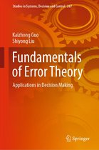 Studies in Systems, Decision and Control 267 - Fundamentals of Error Theory