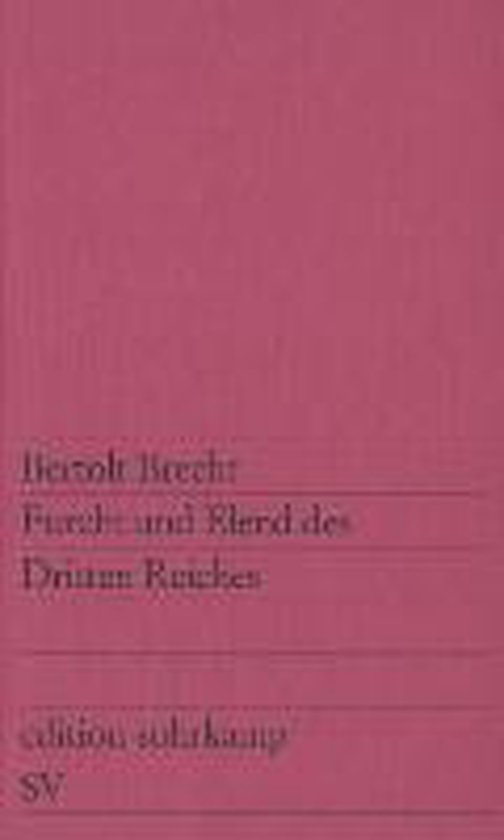 Furcht Und Elend Im Dritten Reich Furcht und Elend des dritten Reiches, Bertolt Brecht | 9783518103920