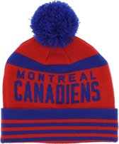 Mitchell & Ness ONFIELD CUFF KNIT MONTREAL MAROONS Zwart;Rood maat One size