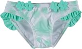 Losan Meisjes Zwembroek wit met Groen mint met bloemen- 3-6M - Maat 68