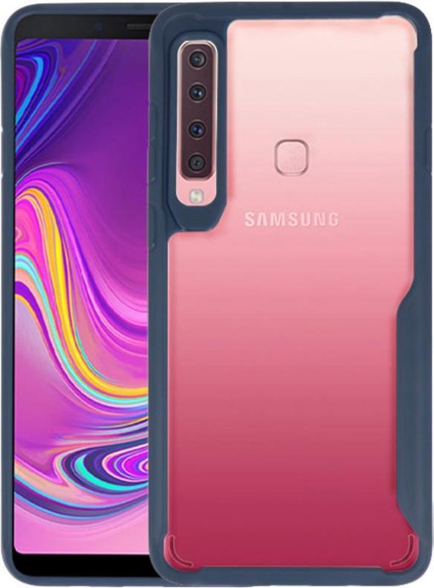 Navy Focus Transparant Hard Cases Samsung Galaxy A9 2018