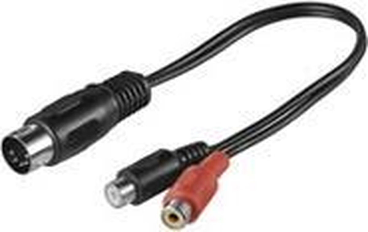 Goobay Audiokabel adapter, DINaansluiting naar stereo RCAstekker bol