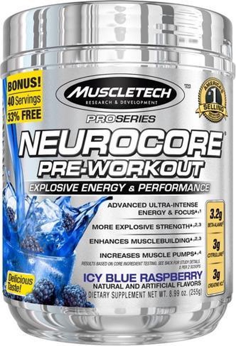 Muscletech Neurocore Pre Workout Fruit Punch Bol Com