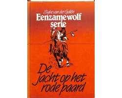 De eenzame wolf de jacht op het rode paard