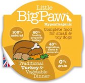 Little Big Paw Traditionele Kalkoen/Groenten - Hondenvoer - 8 x 85 gr