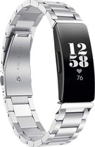 YONO Fitbit Inspire Bandje - HR - 2 - RVS Schakel band – Zilver