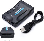 Adge® -  Scart naar Hdmi Converter - SCART converter voor het analoge signaal naar HDMI - Inclusief Kabel