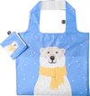 Any Bags Opvouwbare Shopper Ijsbeer 48 Cm Blauw