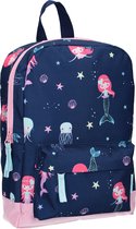 Milky Kiss True Blue Kinderrugzak 34 cm - Blauw - Zeemeermin print