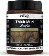 Vallejo val 26811 Brown Mud Thick Mud Weathering Effects - 200ml
