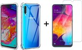 Samsung A70 hoesje shock proof case - samsung a70s hoesje shock proof case hoes transparant - hoesje samsung a70 - samsung a70 hoesjes cover hoes - 1x samsung galaxy a70 en a70s sc