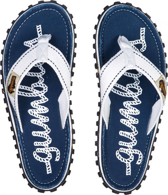 Gumbies - Teenslippers Dames - Rope Nautical - Blauw/wit - Maat 43