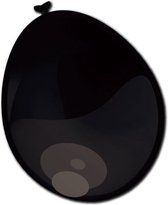 Ballonnen metallic zwart (A30cm 10st)