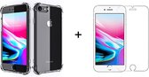 iphone 6 hoesje shock proof case transparant - Apple iphone 6s hoesje - hoesje iphone 6 - hoesje iphone 6s hoesjes cover hoes - 1x iPhone 6/6s screenprotector screen protector