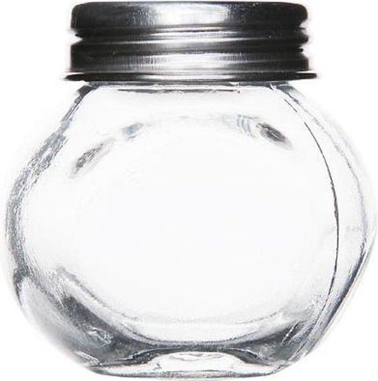 Luidruchtig stijl Onderzoek Glazen potje met schroefdeksel - Ø 5,3 cm (12 stuks) | bol.com