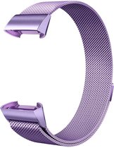 YONO Fitbit Charge 4 bandje – Charge 3 – Milanees – Lila - Small