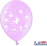 Partydeco - Ballonnen Butterflies Candy Pink (6 stuks)