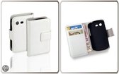 LELYCASE Bookstyle Wallet Case Flip Cover Hoesje Samsung Galaxy Star Trios Wit