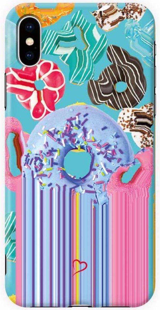 Fashionthings Life is sweet Donut iPhone XS Max Hoesje / Cover - Eco-friendly - Softcase