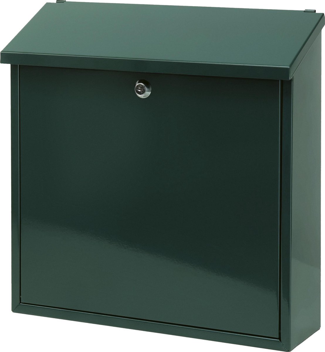 V-part Wandbrievenbus Malagan 37 X 11,5 Cm Staal Groen