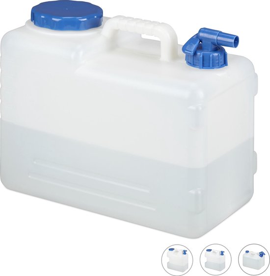 Veroorloven Benadering verwijderen Relaxdays jerrycan met kraan - voor drinkwater - BPA-vrij - water-jerrycan  met... | bol.com