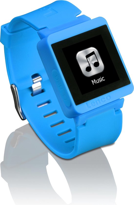 Lenco MP3 Sportwatch-100 MP3 8GB Blauw | bol.com