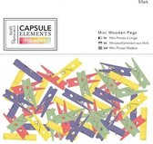 Mini Houten Knijpers (50 pak) - Capsule Collection - Elements Pigment