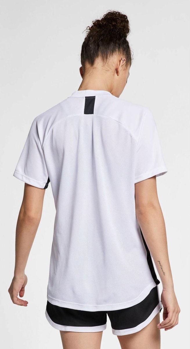 Nike Dry Academy Top Dames Sportshirt - Maat L - Vrouwen - wit/zwart |  bol.com