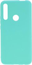Shop4 - Huawei P Smart Z Hoesje - Zachte Back Case Mat Licht Blauw