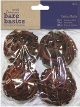 Rattan Ballen (4  stuks) - Groot - Bare Basics