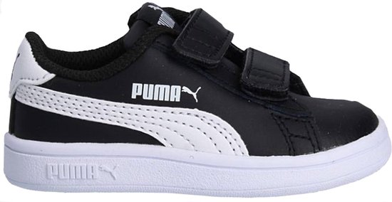 Puma Smash v2 L V Sneakers - Maat 21 - Unisex - zwart/wit