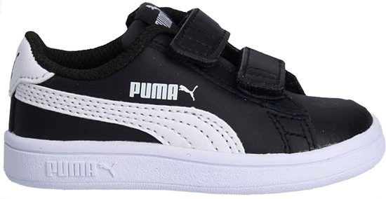 Puma Smash v2 L V Sneakers Maat 21 Unisex zwart wit bol