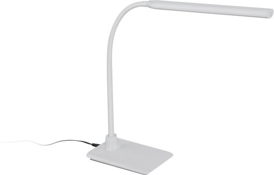 EGLO Laroa Tafellamp - Bureaulamp - LED - 48 cm - Wit - Dimbaar - Kantelbaar