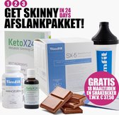 Get Skinny in 24 days Afslankpakket|Ketox24 & TimFit Aminozuren & Maaltijd afslankbooster SX-5 CHOCOLADE