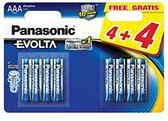 8x Panasonic AAA Evolta High Power Alkaline batterijen