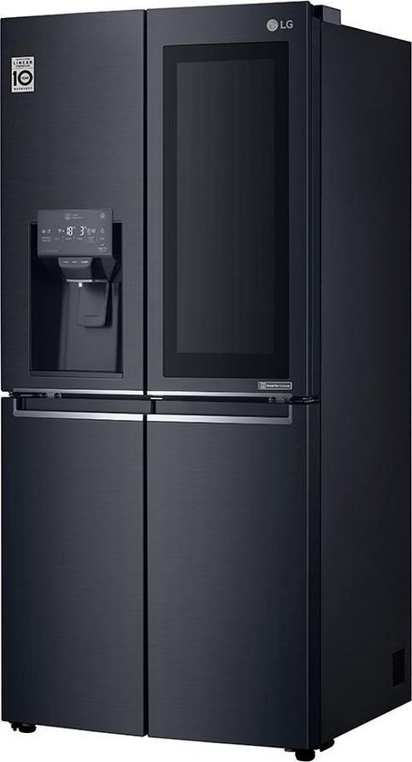 Lg GMX844MCKV 0493885 Réfrigérateur côte à côte avec congélateur - cm. 84 h  179 - lt. 423 - acier noir mat
